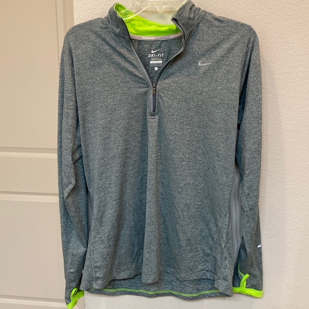 Blue Nike Dri-fit quarter zip